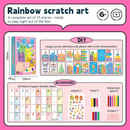 DIY Rainbow Scratch Art Kit