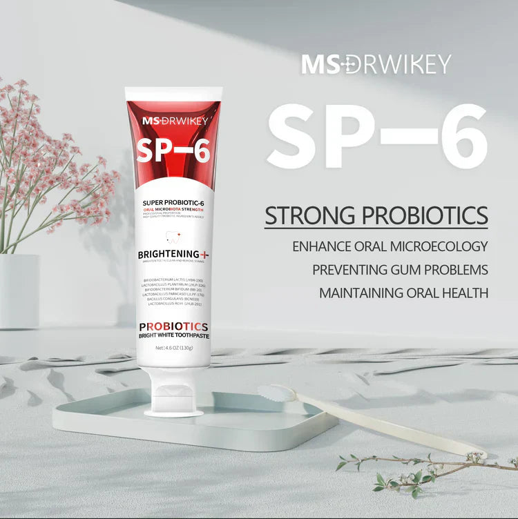 SP-6 Pro Probiotic Whitening Toothpaste with Free Cleansing Spray