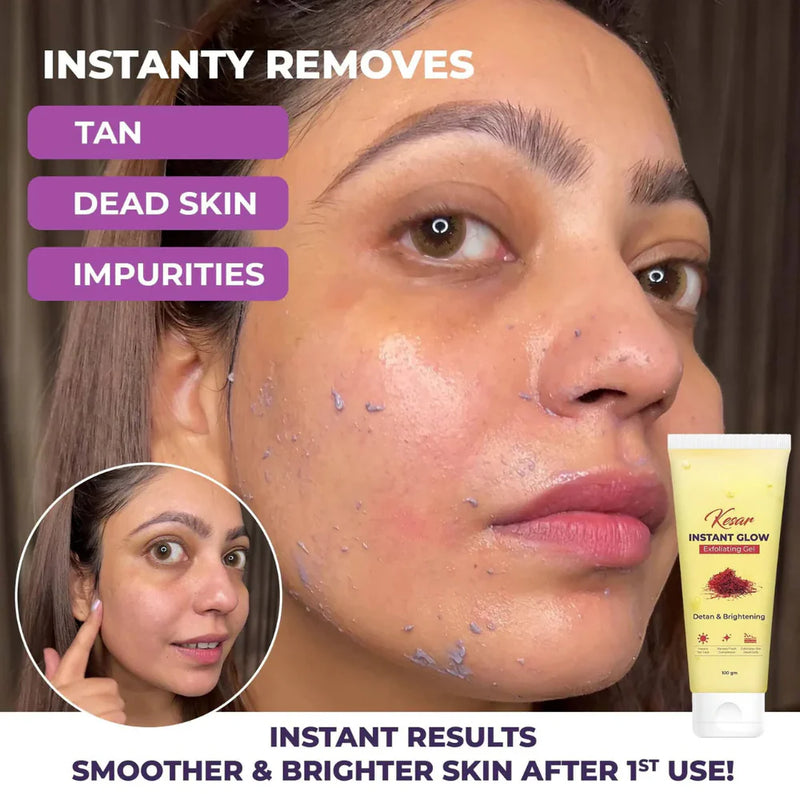 GlowKesar™ - Kesar & Haldi Exfoliating Gel ( Buy 1 Get 1 Free🔥🔥)