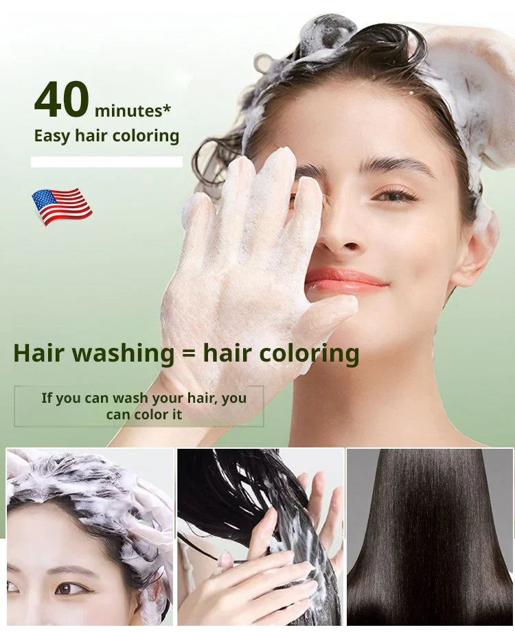 HOT SALE🔥  Bubble Plant Hair Dye Shampoo