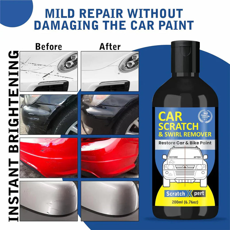 ScratchXpert Car Scratch Removal Cream v Essence Spray - Restores Your Car Shine Instantly