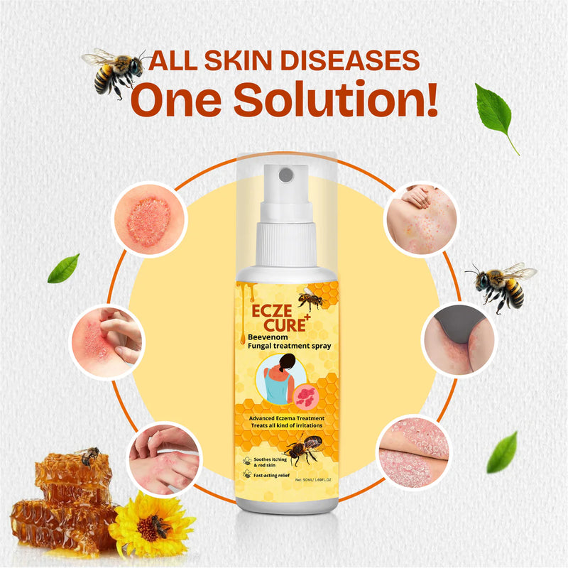Eczecure+™ Bee Venom Fungal Treatment Spray 🐝✨(Buy 1 Get 1 Free🔥)