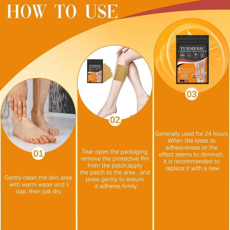 VeinGuard™ - Instant Relief Varicose Vein Patches with Free Pain Relief Spray (Buy 1 get 1 Free🔥)