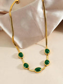 Premium Crystal Necklace Set - Get Free Bracelet & Earrings