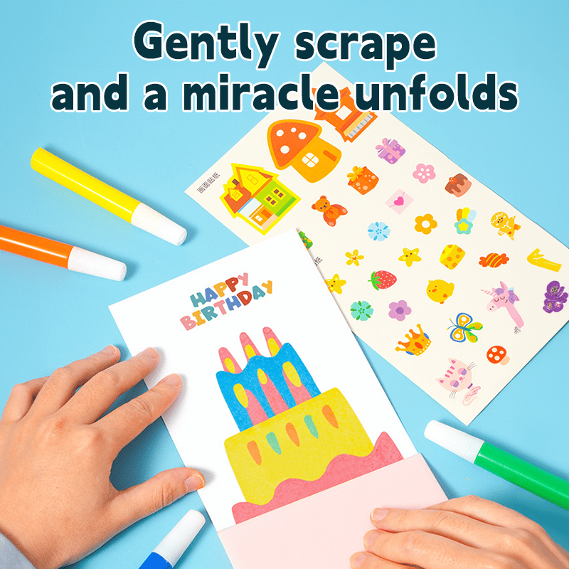 DIY Rainbow Scratch Art Kit