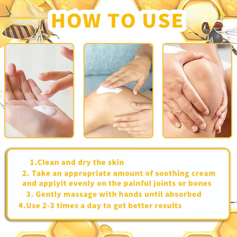 BeeFlex™ - Bee-Venom Pain-Relief Bone Healing Cream with Free Essence Spray