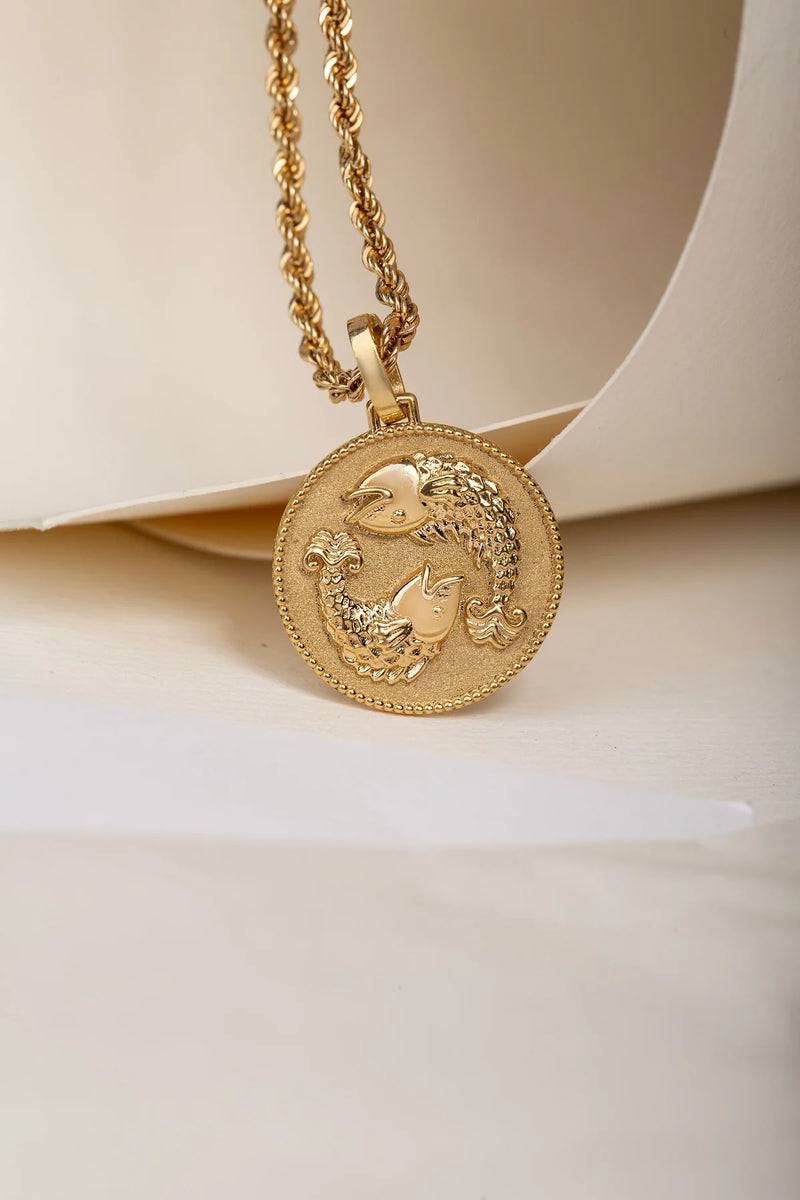 18K Gold Plated Zodiac Sign Necklace ✨💫 (Lucky Charm) Ring