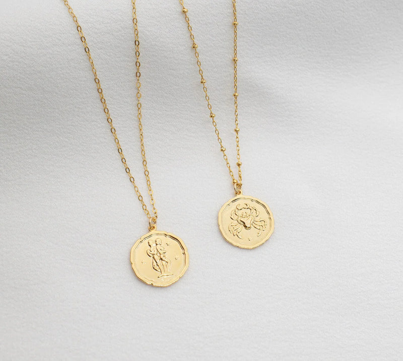 18K Gold Plated Zodiac Sign Necklace ✨💫 (Lucky Charm) Ring