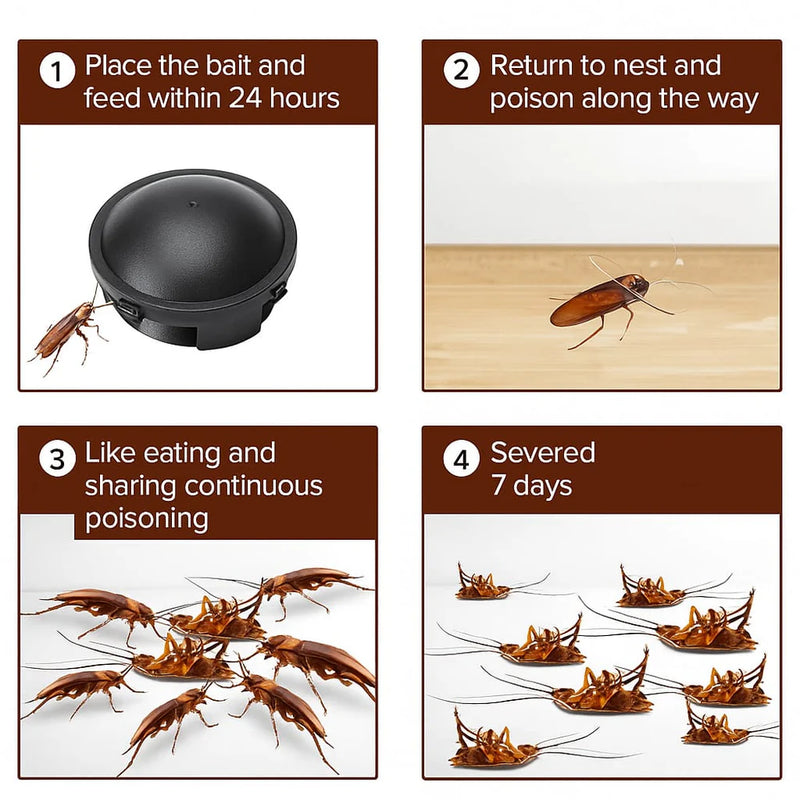 🌿100% Plant Based Japan Combat Roach Killing Bait station